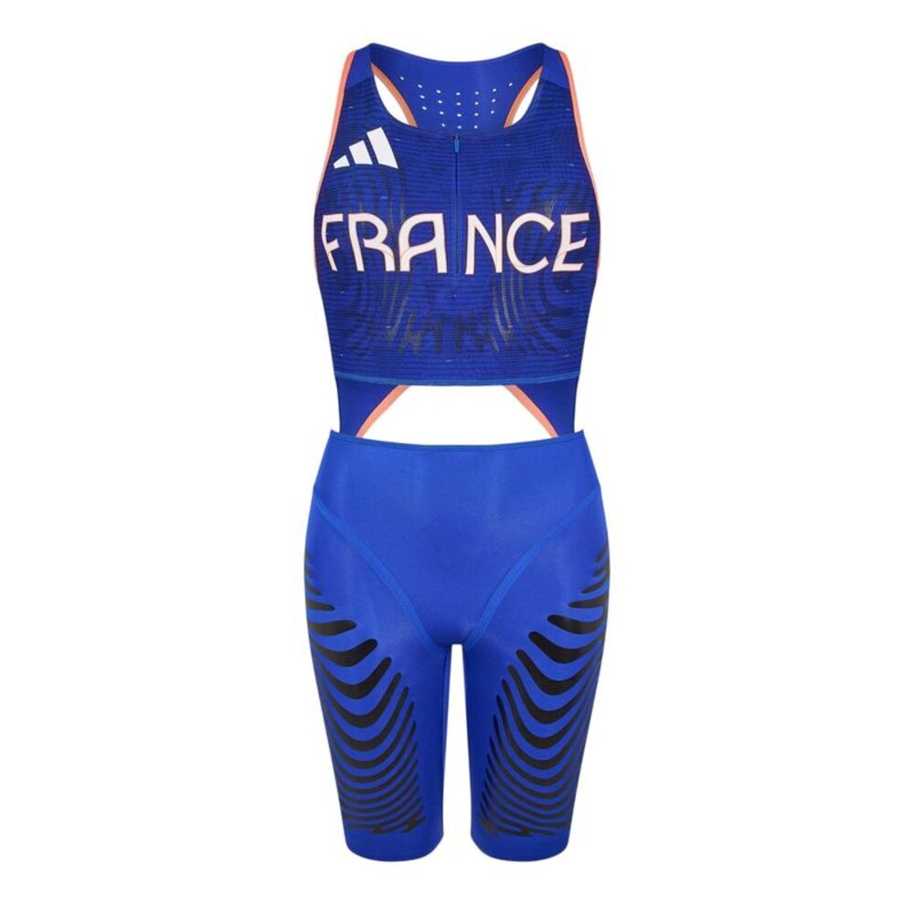 Adidas Womens/Ladies France Onesie / Lucid Blue